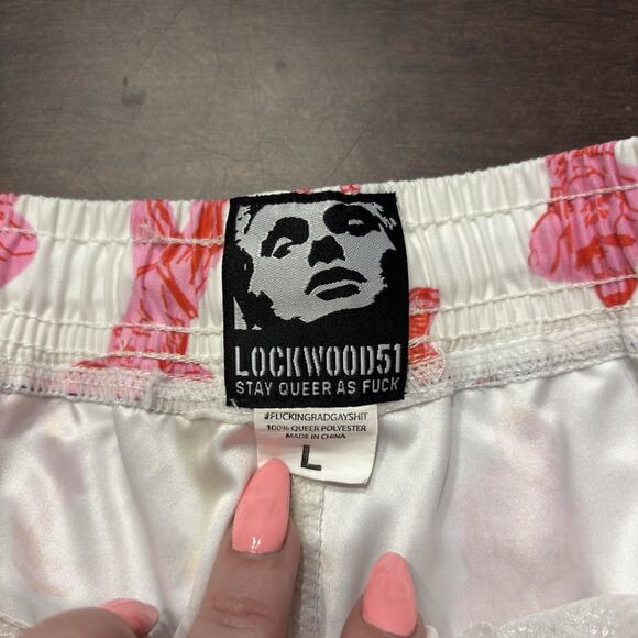 Lockwood 51 Board Short Sz Large Wrestler in Thong LGBTQ Gay Pride Queer As F* - Picture 6 of 10